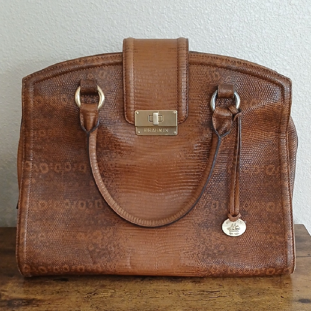 Brahmin Brown Leather Bag